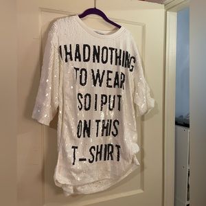 BRAND NEW NEVER WORN: Sequin T-Shirt Dress From Local Boutique